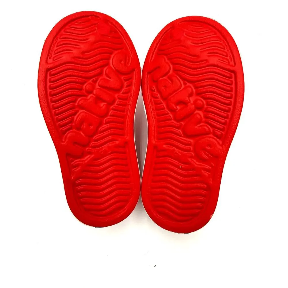Native Jefferson Child Shoes - Torch Red/Shell White - c6 (toddler 6)